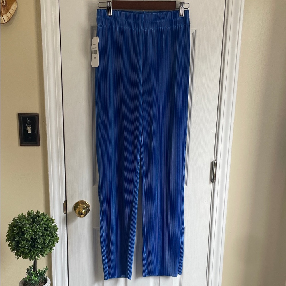 Ces Femme Blue Coquette Pleated Pants